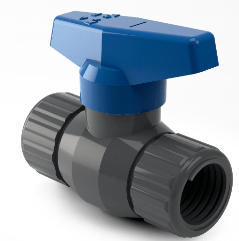 LLAVE DE PASO ESF. PVC DUKE 1 1/2"