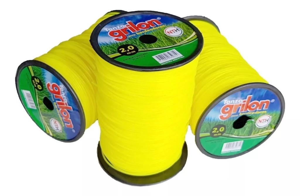 TANZA P/BORDEADORA REDONDA "GRILON" 2,00 MM.