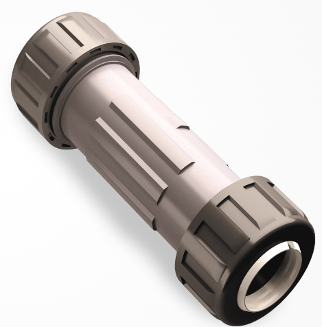 [2373] ACOPLE COMP PROF C/TRABA MEC LARGO 3/4" "DUKE