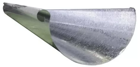 [181] CANALETA ZINC 1/2 CAÑA 13 CM.