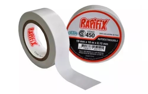 [1011] CINTA AISLADORA 19X20 BCA (X10UN) "RAPIFIX"