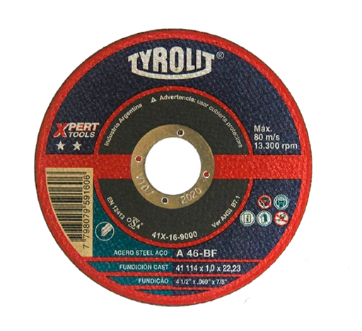[1478] DISCO TYROLIT XPERT OX 114 X 1.0 (X 25 UN)