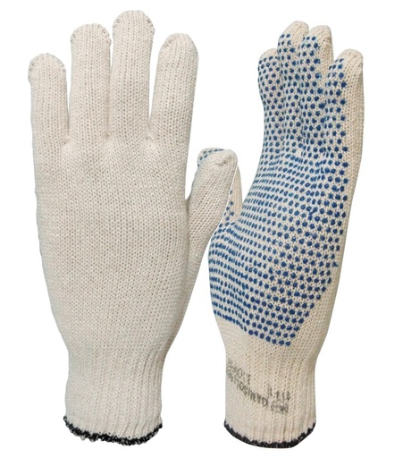 [1099] GUANTE ALGODON MOTEADO AZUL