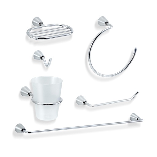 [1901] SET PARA BAÑO 6 PIEZAS CROMO CANAIMA "CASAL"